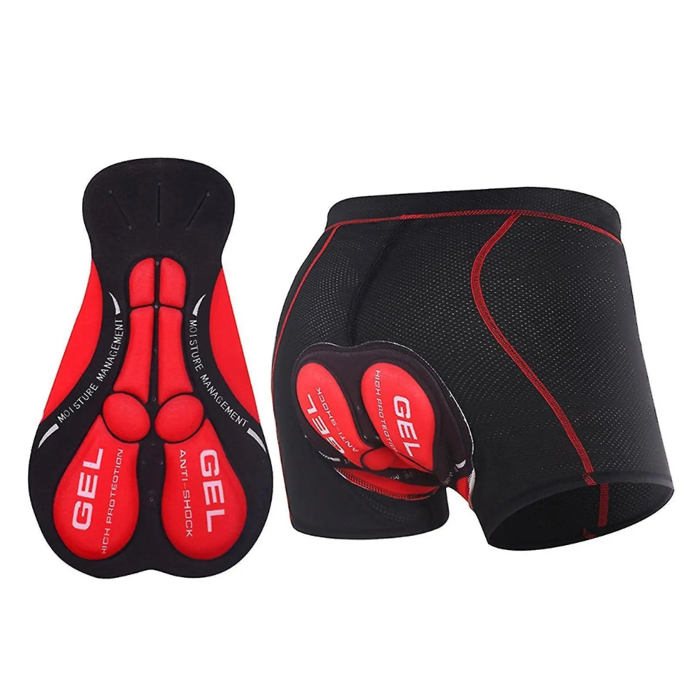 Fietsbroek gelkussen comfortabel heren dames ademend