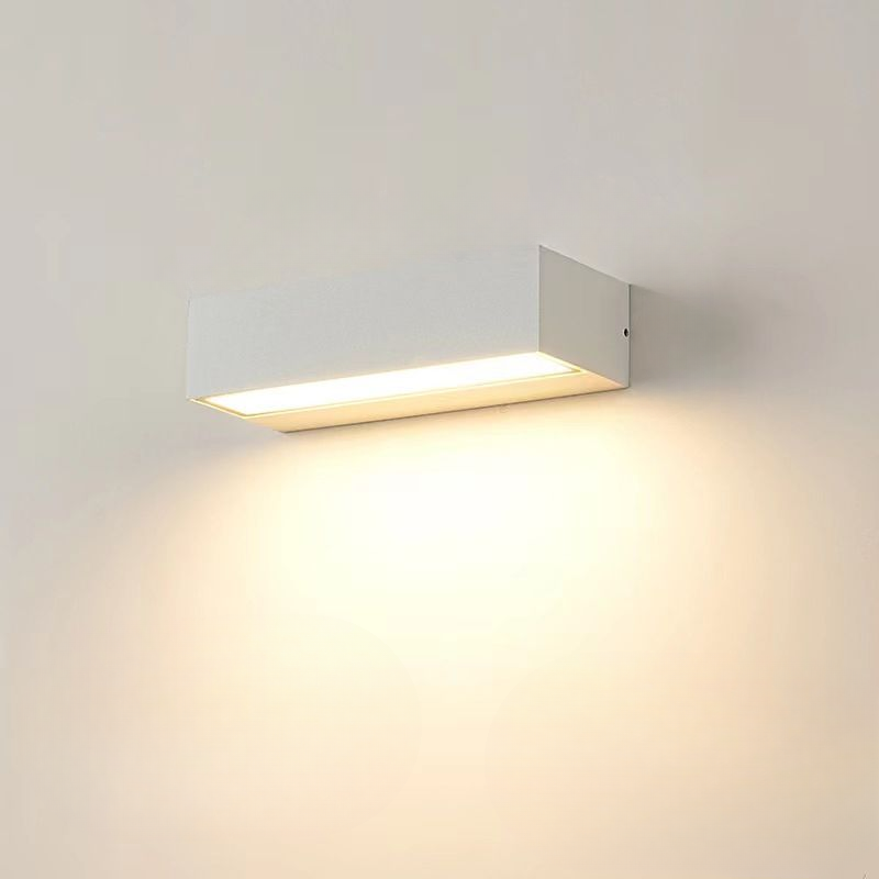 Minimalistische Witte LED-Wandlamp