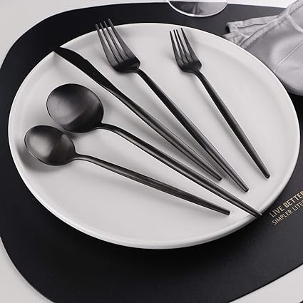 Minimalistische Bestekset - 30-delig RVS Tafelgerei voor Elegantie-Cutlery Sets-De Bazelaar