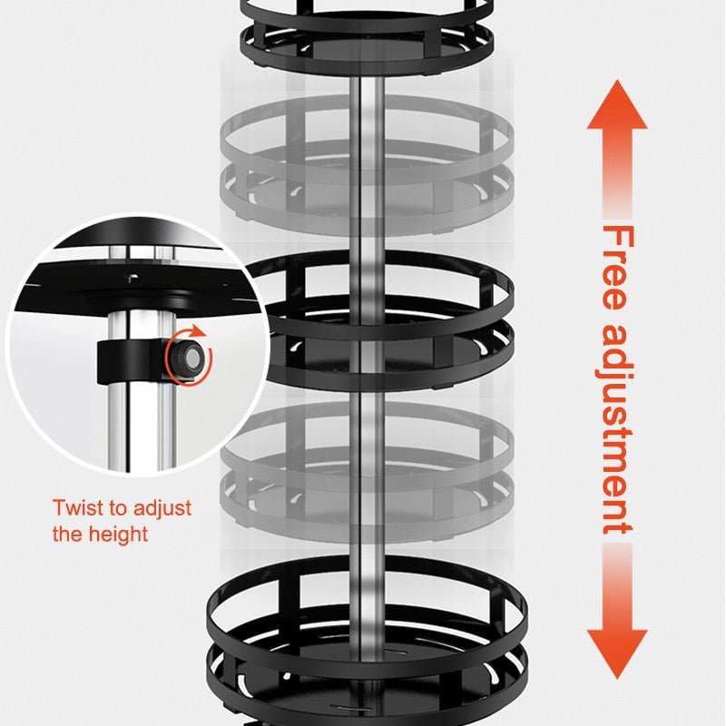 360° FlexRack | Draaibaar Multifunctioneel Opbergrek - #360° FlexRack | Draaibaar Multifunctioneel OpbergrekDe Bazelaar