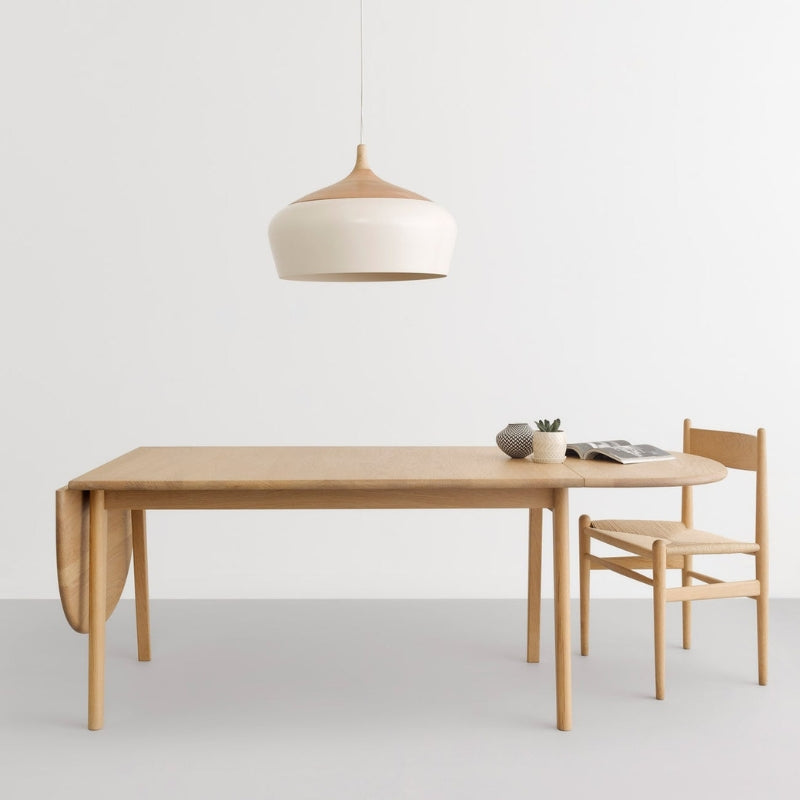 Scandinavische Houten Hanglamp met LED Ondersteuning