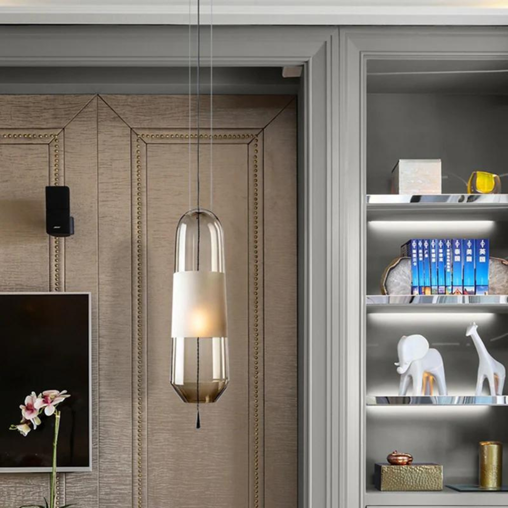 Scandinavische Hanglamp met Gegalvaniseerd Glas-light decor-De Bazelaar