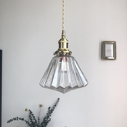 Moderne glazen diamant hanglamp