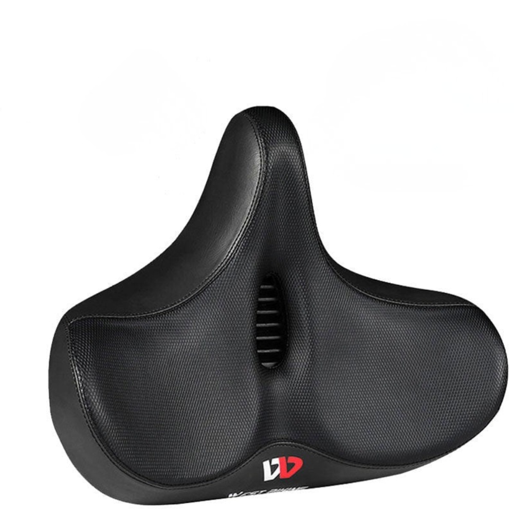 Fietszadel extra breed comfortabel ergonomisch ademend