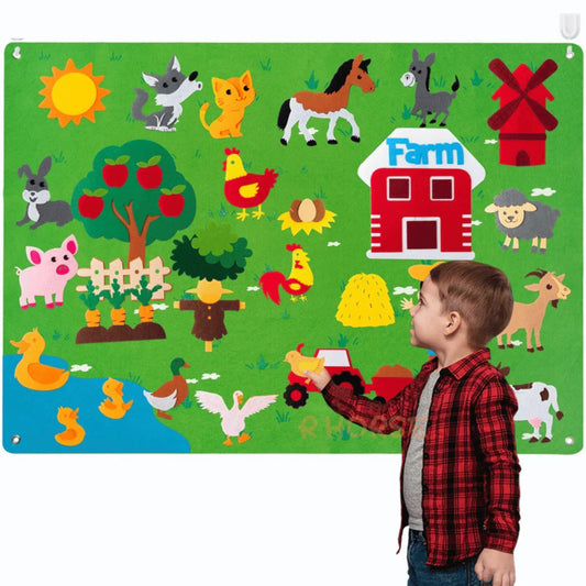 Dieren Viltbord - Educatief Speelplezier voor Kinderen