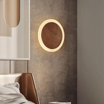 Nordic Walnut LED Wandlamp