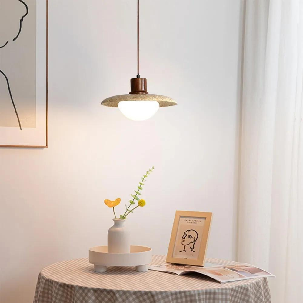 Travertijn Hanglamp - Luxe en Natuurlijk Design