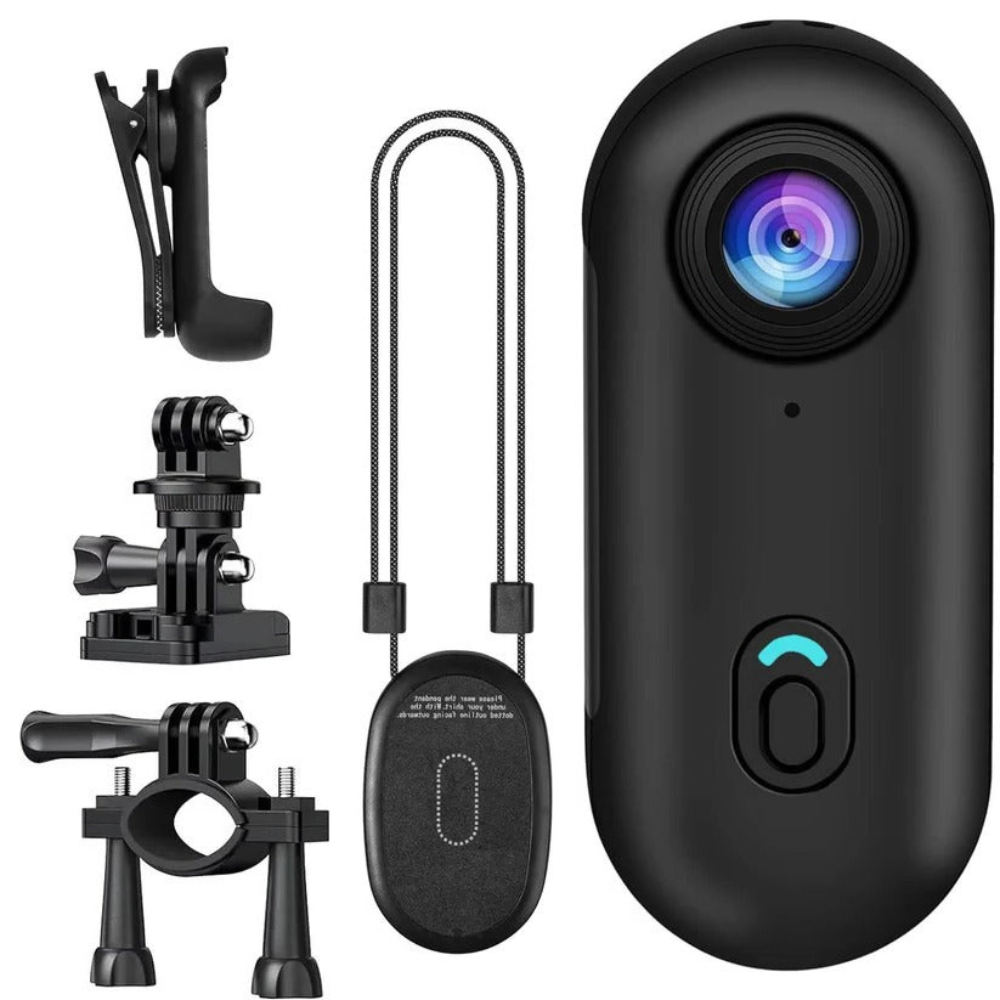 4K actiecamera magnetisch ultra groothoek 120° fietsen draagbaar
