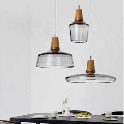 Hanglamp met Hout & Glas – Tijdloze Elegantie