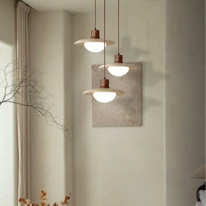 Travertijn Hanglamp - Luxe en Natuurlijk Design