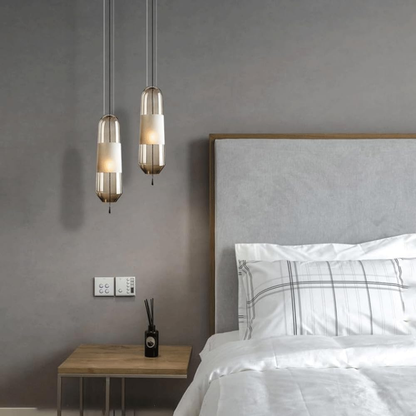 Scandinavische Hanglamp met Gegalvaniseerd Glas-light decor-De Bazelaar