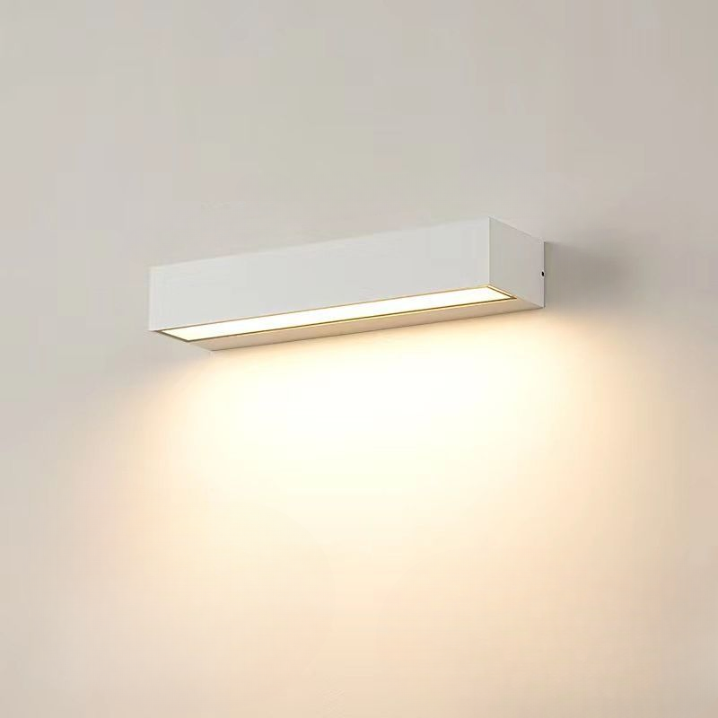 Minimalistische Witte LED-Wandlamp