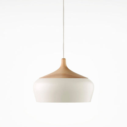 Scandinavische Houten Hanglamp met LED Ondersteuning