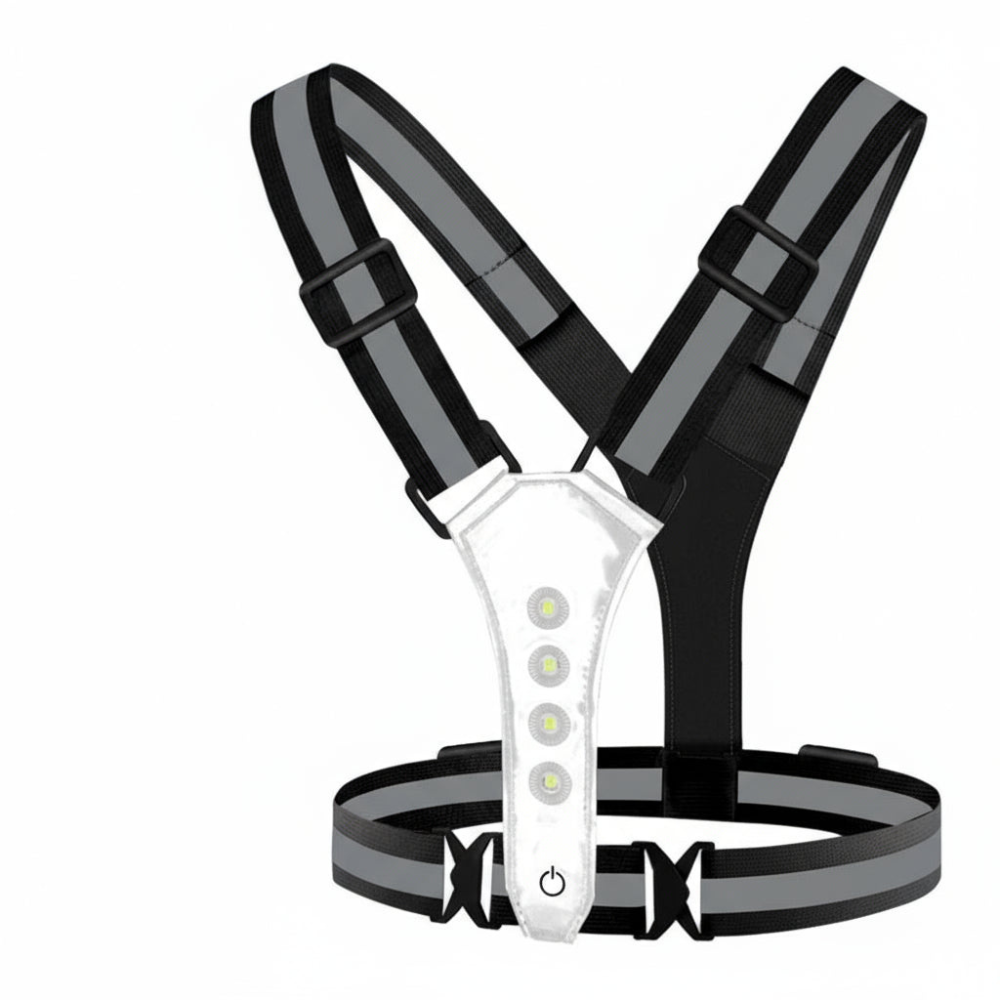 LED-hesje USB oplaadbaar hoog zichtbaarheid hardlopen fietsen wandelen