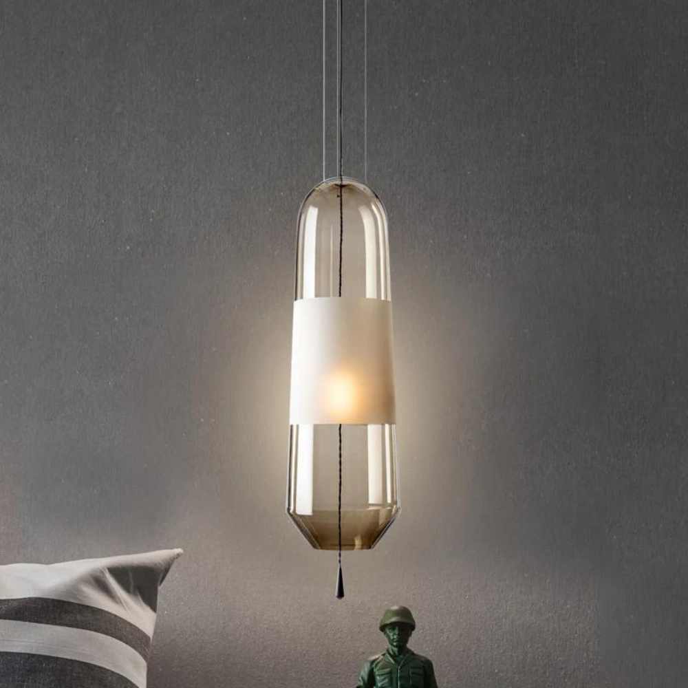 Scandinavische Hanglamp met Gegalvaniseerd Glas-light decor-De Bazelaar