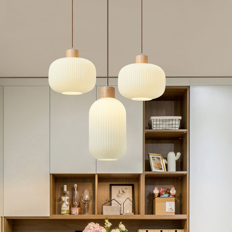 Vintage Houten LED Hanglamp – Warmte en Stijl voor Elk Interieur