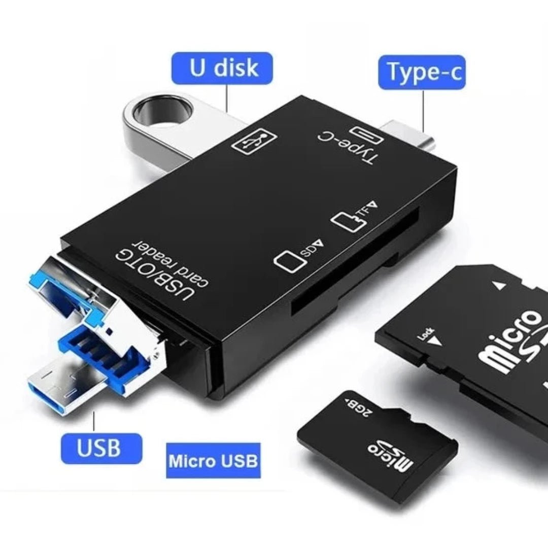 6-in-1 Slimme Media Kaartlezer - #6-in-1 Slimme Media KaartlezerDe Bazelaar