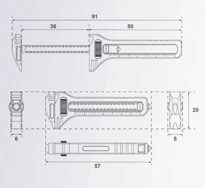 Outil multifonction en alliage | Outils quotidiens 