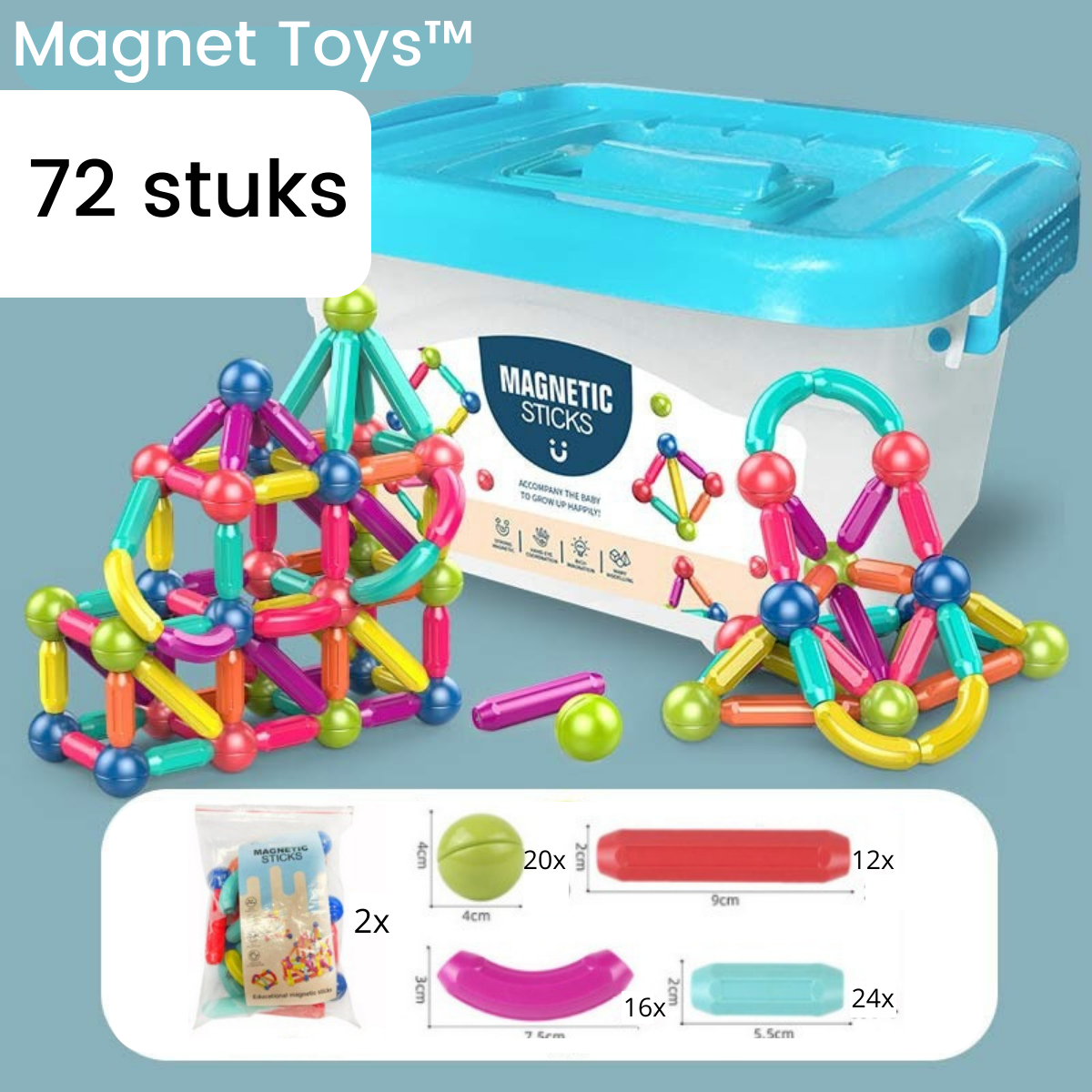 Magnetische Speelgoed Bouwset - Educatieve Creatief Spelen