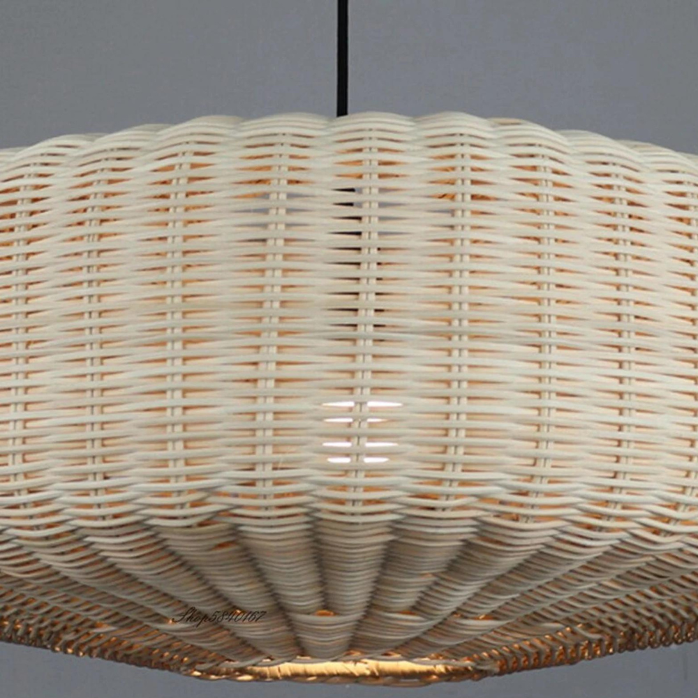 Gevlochten Rotan Hanglamp – Natuurlijk en Elegant