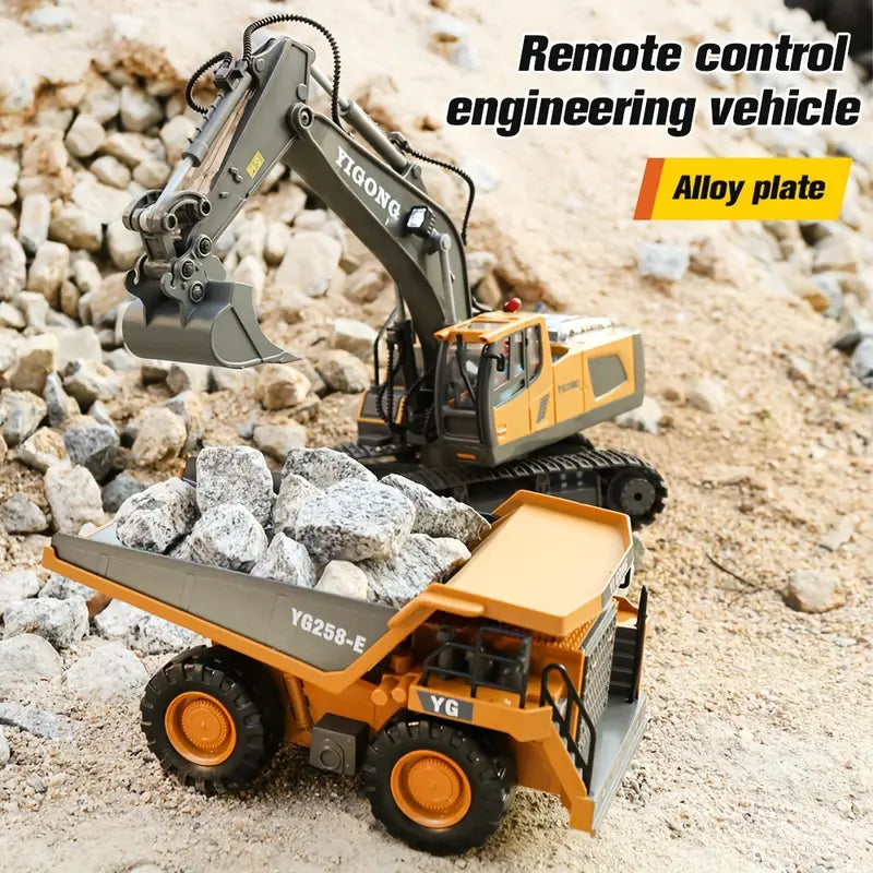 Op afstand bestuurbare graafmachine Grote bulldozer Pilot Rc Op afstand bestuurbare graafmachine Grote bulldozer Pilot Rc