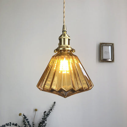 Moderne glazen diamant hanglamp