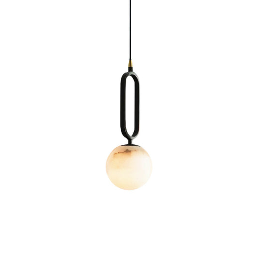 Ovale Alabaster Hanglamp – Elegante Verlichting voor Elke Ruimte