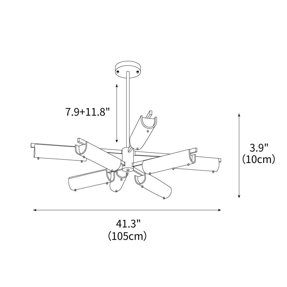 Amoslo Kroonluchter Zwart Messing – Elegant Design