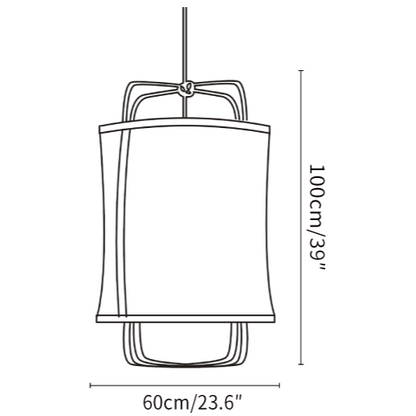 Boho Hanglamp van Bamboe en Katoen