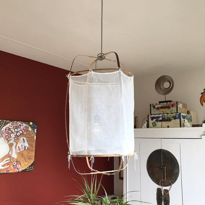 Boho Hanglamp van Bamboe en Katoen