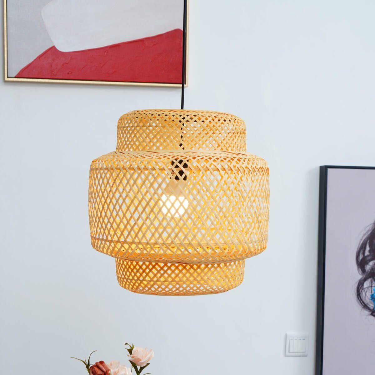 Bamboe Hanglamp – Handgemaakt en Modern Design