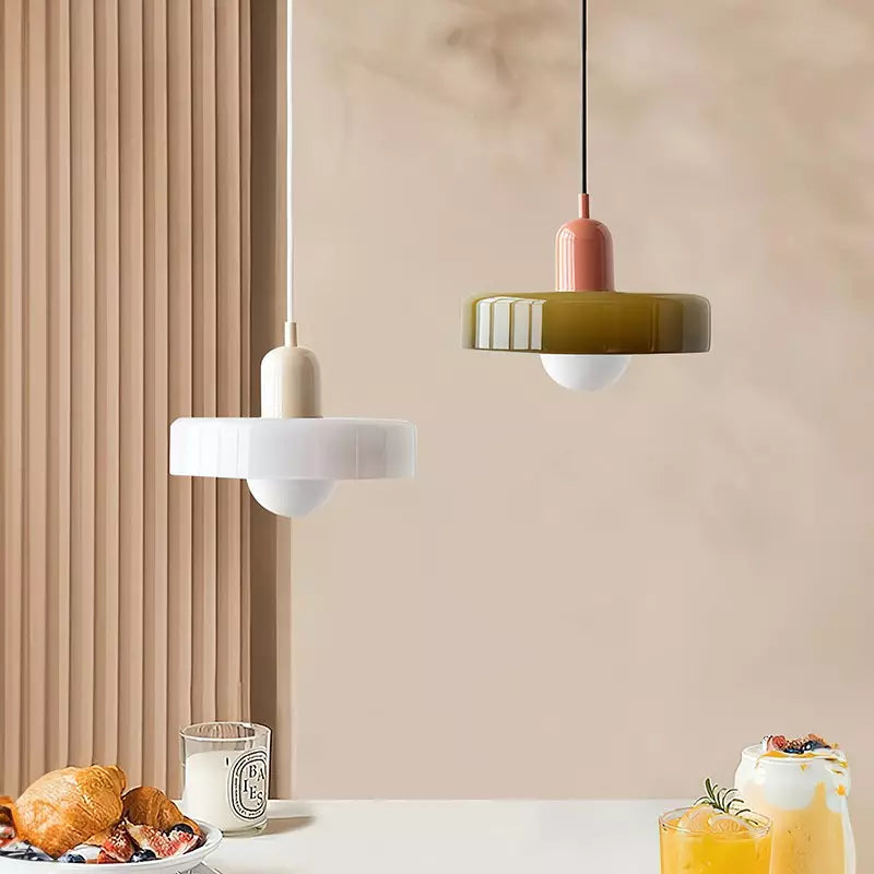 Bauhaus Hanglamp | Gekleurd Glas - #Bauhaus Hanglamp | Gekleurd GlasDe Bazelaar