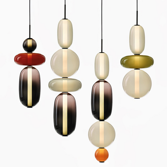 Suikerglas Hanglamp – Kleurige LED Verlichting-light decor-De Bazelaar