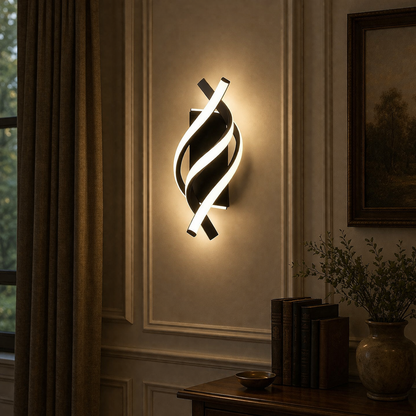 Drievoudige wandlamp | Modern design, omgevingslicht | Interieur