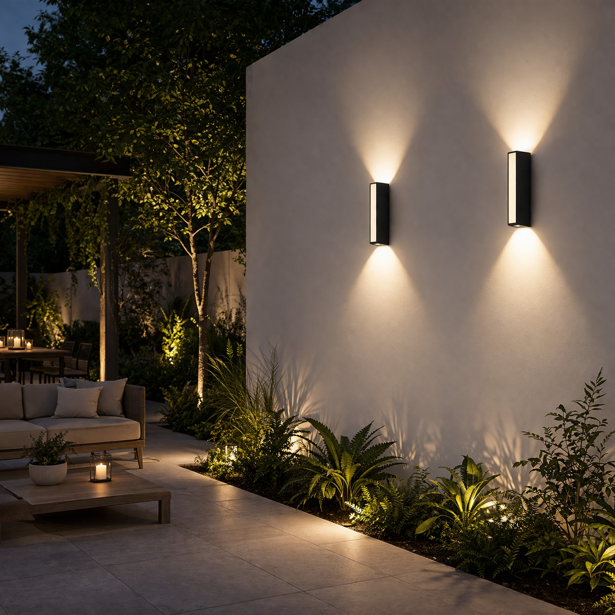 Wandlamp buiten | Langwerpig ontwerp, waterdicht | Verlichting