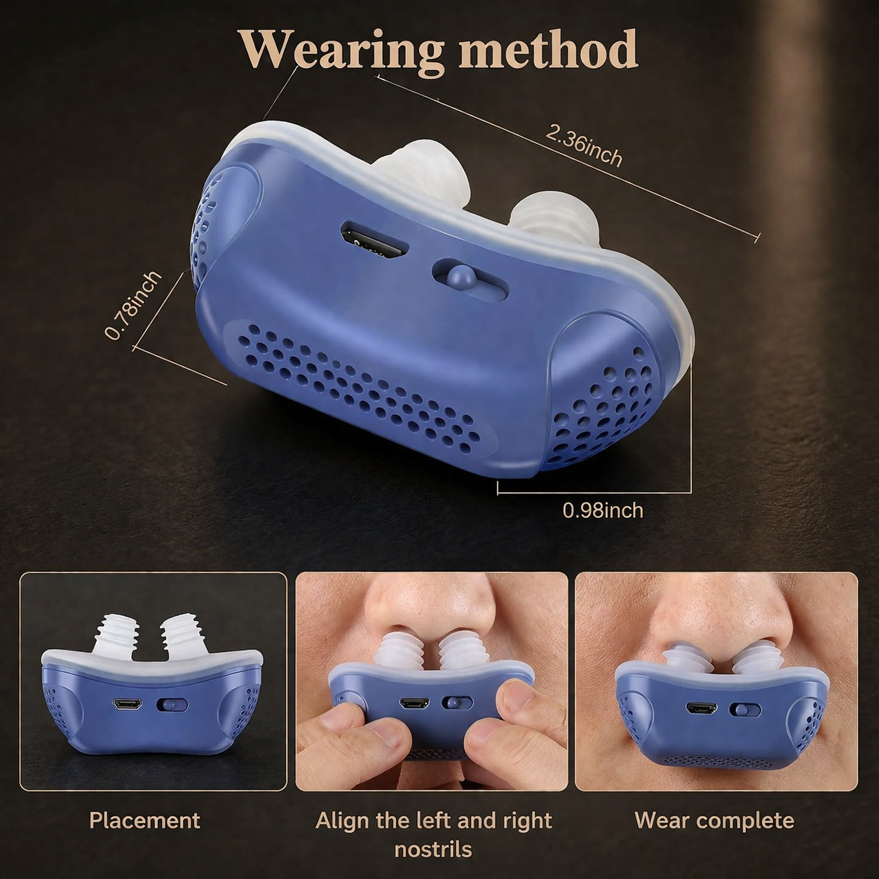 Anti-snurkapparaat | Slaapapneu, micro CPAP | Ademhaling