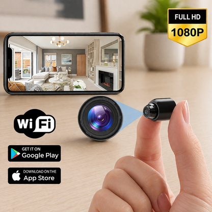 Mini spycamera Full HD | Draadloos, bewaking | Veiligheid