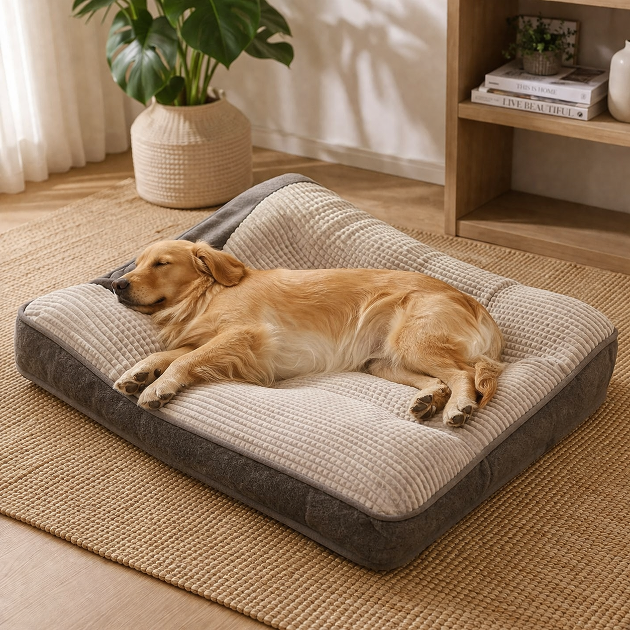 Orthopedische hondenbed | Stevig ondersteuning, comfortabel | Huisdieren