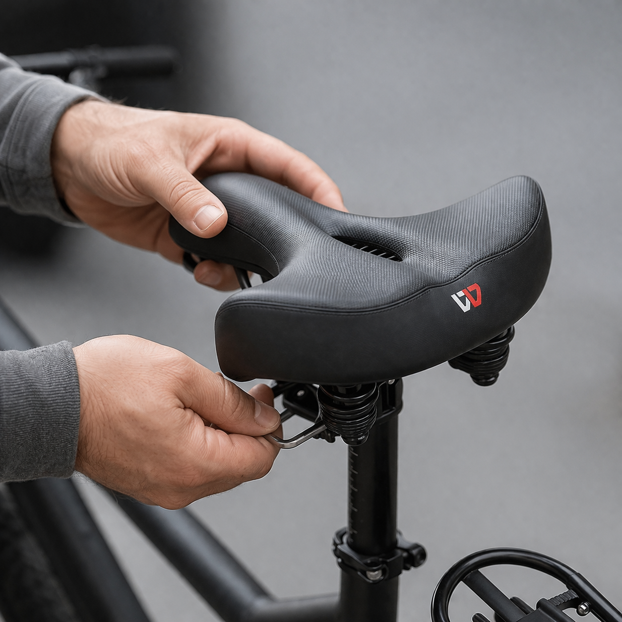 Fietszadel ergonomisch gevoerd comfortabel langdurig gebruik