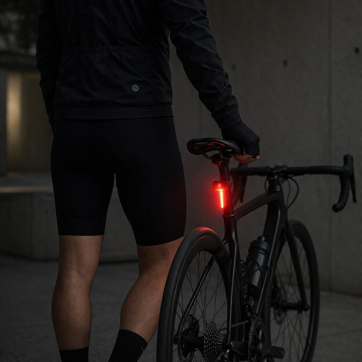 Luz trasera bicicleta LED USB recargable alta visibilidad