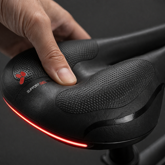 Ergonomisch fietszadel met gelvulling en anti-slip oppervlak