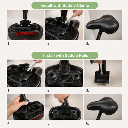 Ergonomisch fietszadel met gelvulling en anti-slip oppervlak
