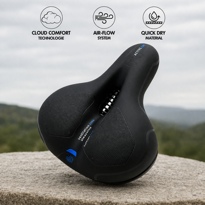 Fietszadel ergonomisch gevoerd comfortabel geïntegreerd licht