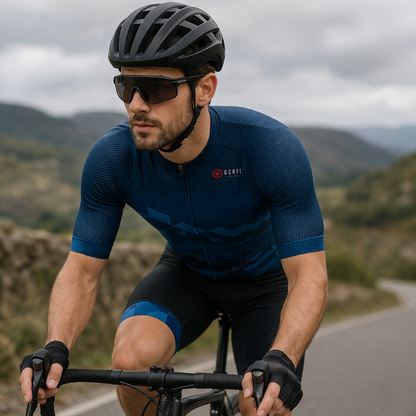 Ciclismo camiseta transpirable técnica ajuste cómodo secado rápido