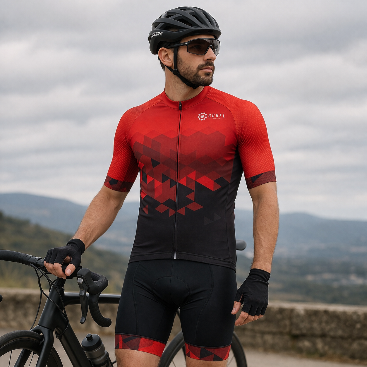 Ciclismo camiseta transpirable técnica ajuste cómodo secado rápido