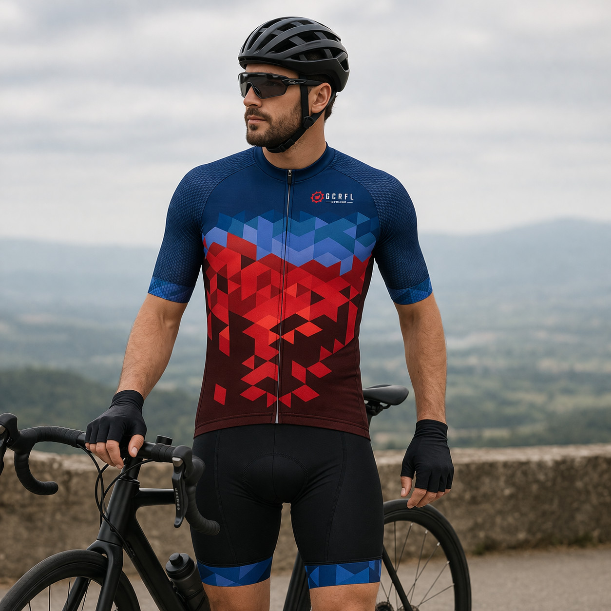 Ciclismo camiseta transpirable técnica ajuste cómodo secado rápido