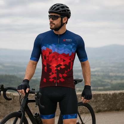 Ciclismo camiseta transpirable técnica ajuste cómodo secado rápido