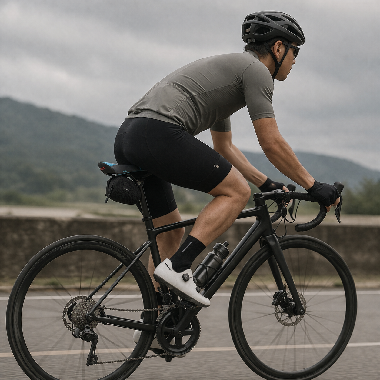 Bolsa de sillín bici compacta, ligera, portátil y resistente
