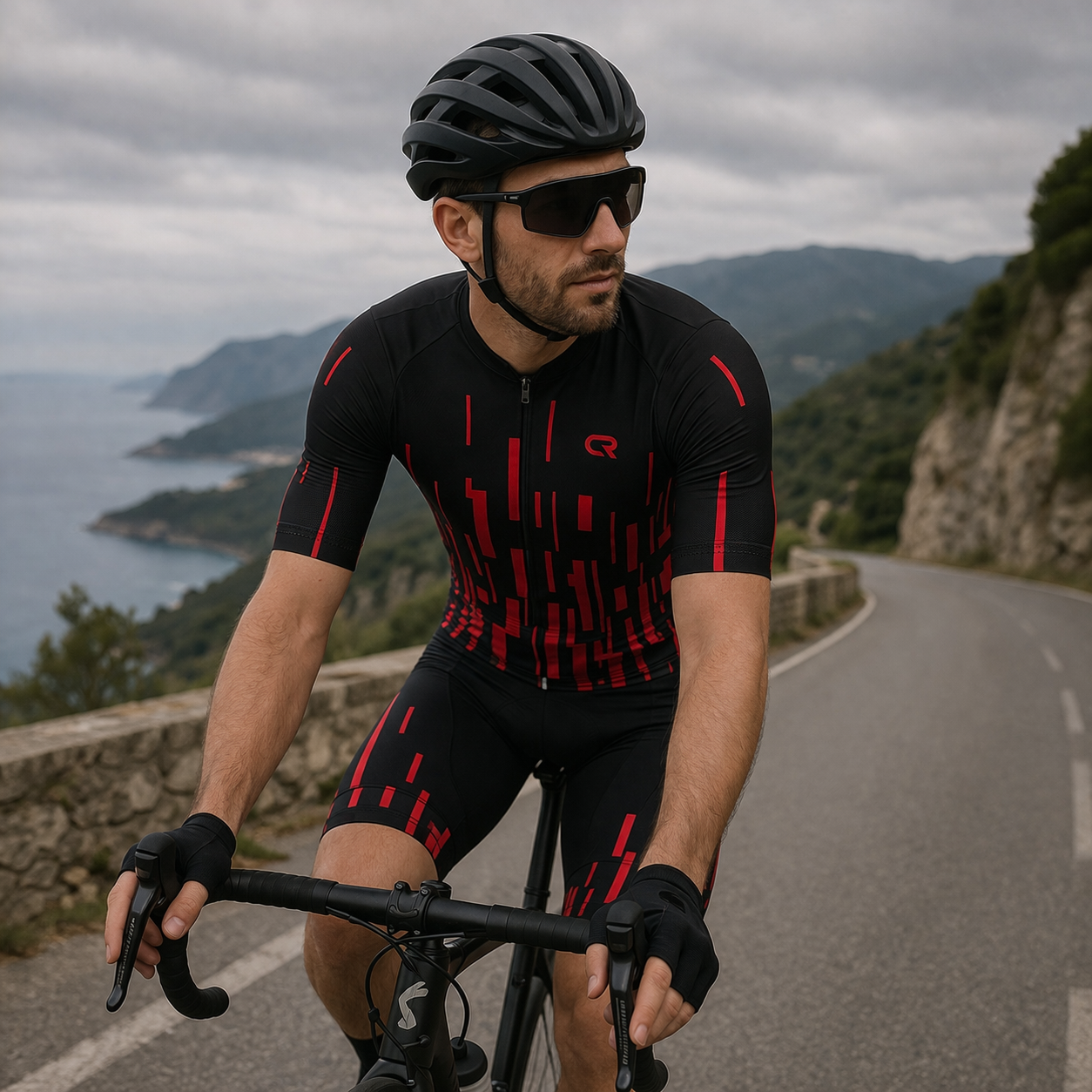 Camiseta ciclismo transpirable deportiva ajuste cómodo secado rápido