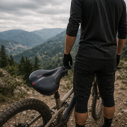 Sillín bicicleta montaña amortiguado ergonómico cómodo resistente